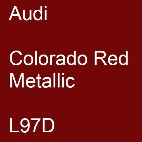 Audi, Colorado Red Metallic, L97D.